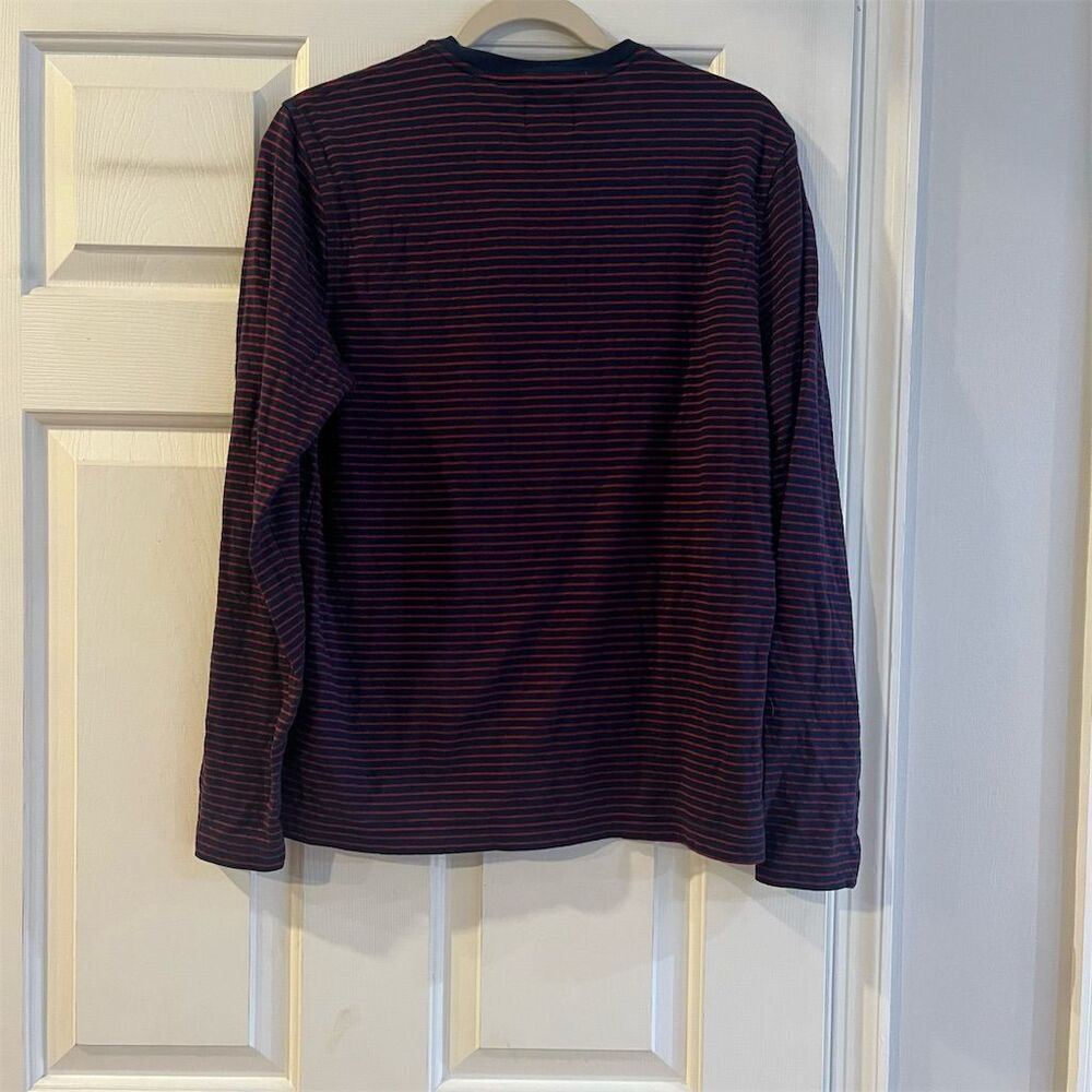 Brooks Brothers Red Fleece Men's Striped Henley Shirt Size M - Picture 8 of 8